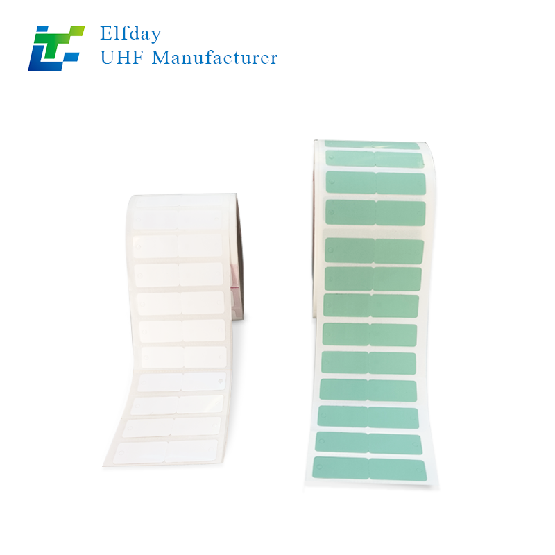 RFID UHF Perforated Matte Pet Jewelry 60*15mm KU7chip Tags for for Inventory Management